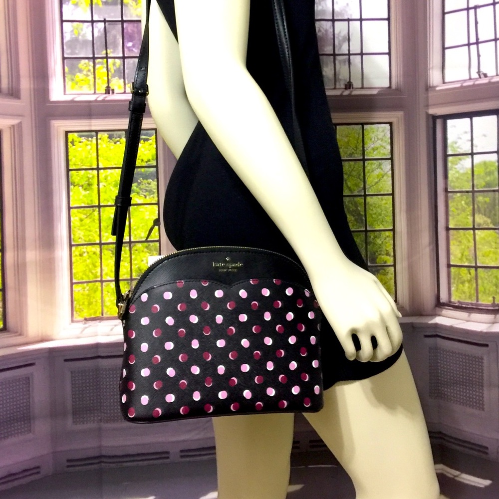 NWT Kate Spade Black Payton Dome Crossbody Bag - Picture 6 of 13